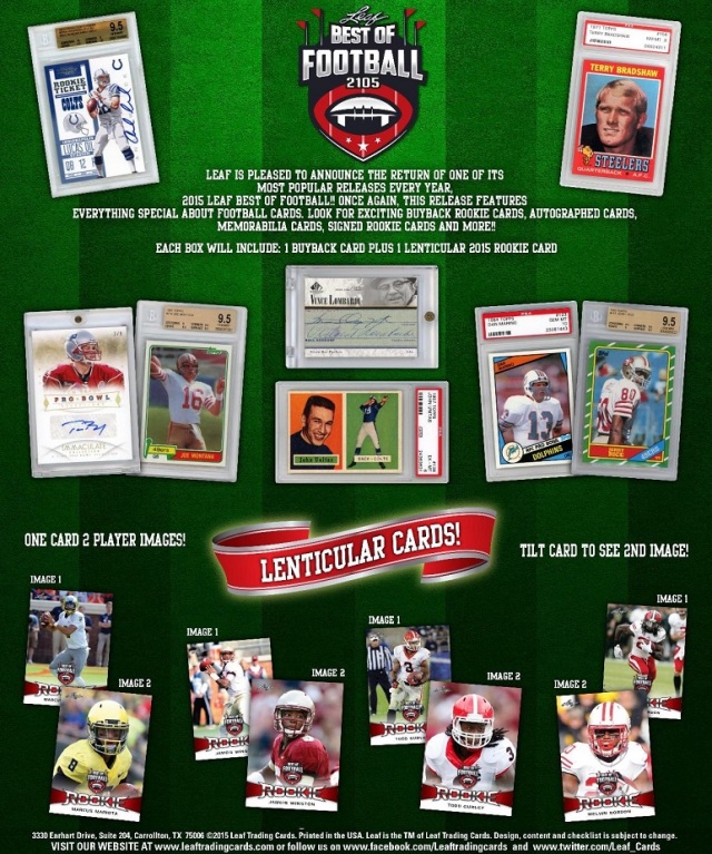 2015 Leaf Best of Football！ トレーディングカード・スポーツカードショップ Rookie Star