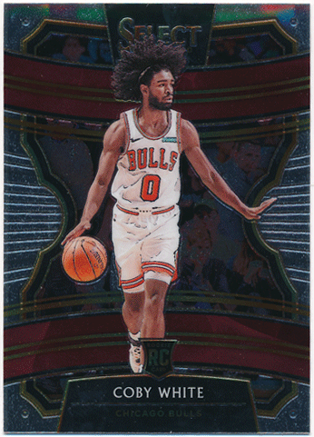 Coby White NBA 2019-20 Panini Select RC #48 Rookie Card