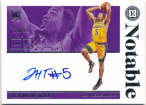 トレカショップ Rookie Star Talen Horton-Tucker NBA 2019-20